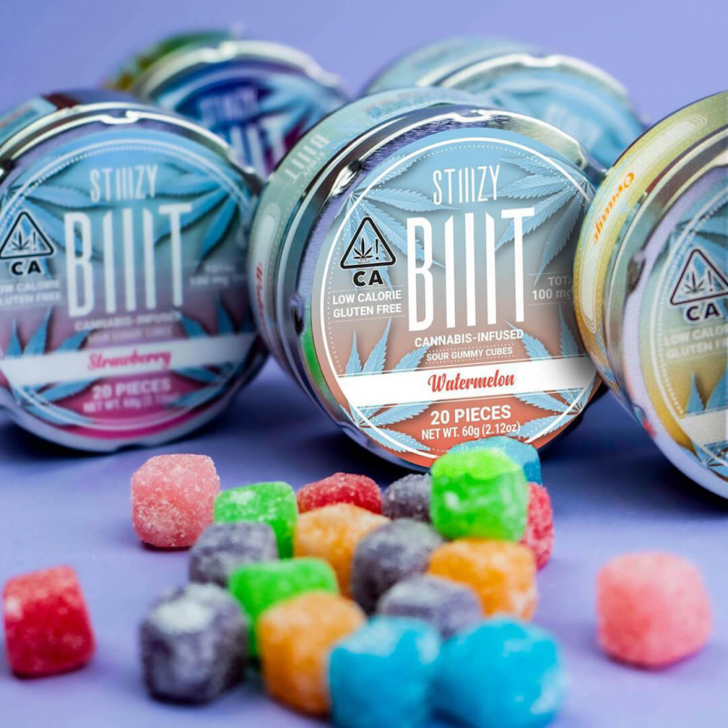Buy STIIIZY BIIIT Watermelon Sour Gummy Cubes Buy STIIIZY BIIIT Watermelon Sour Gummy Cubes